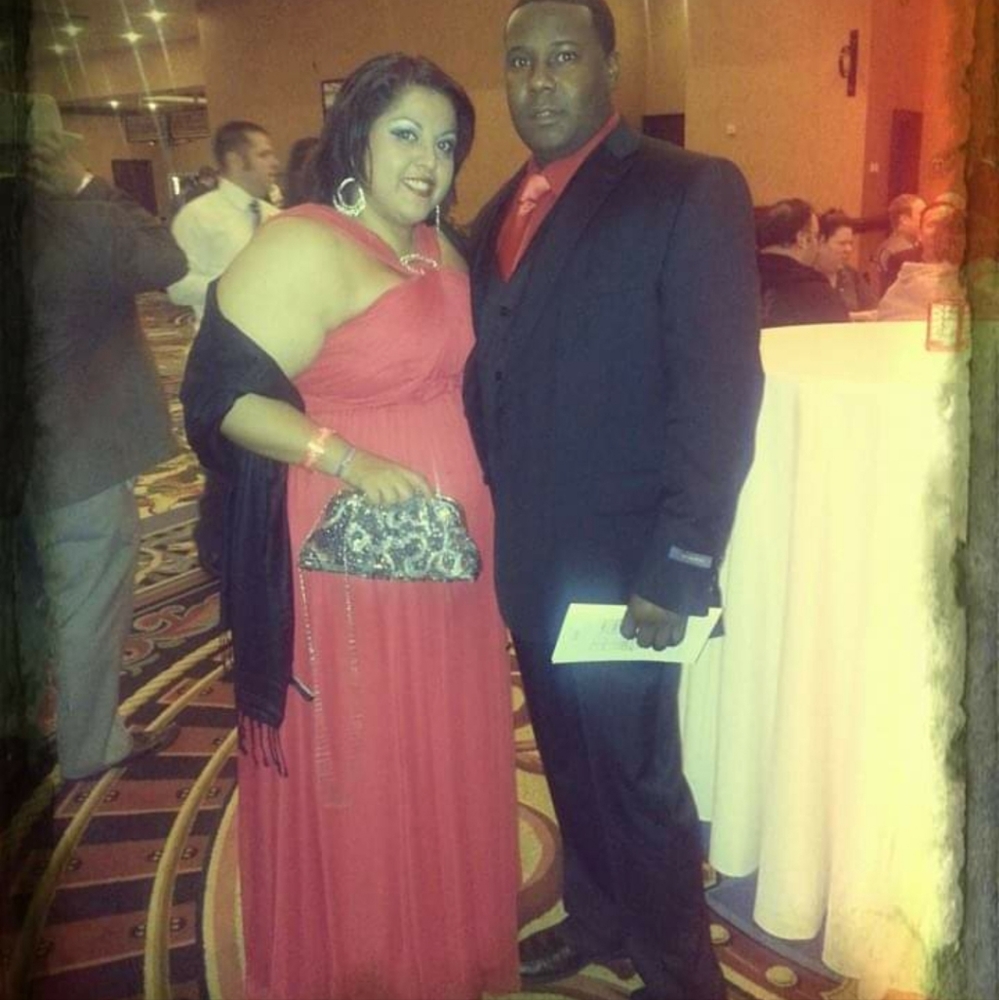 Red maxi ballgown